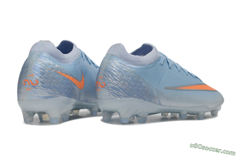 Nike Air Zoom Mercurial Vapor 17 Elite FG Firm Ground Soccer Cleats - Blue/Baltic Blue/Laser Orange 6