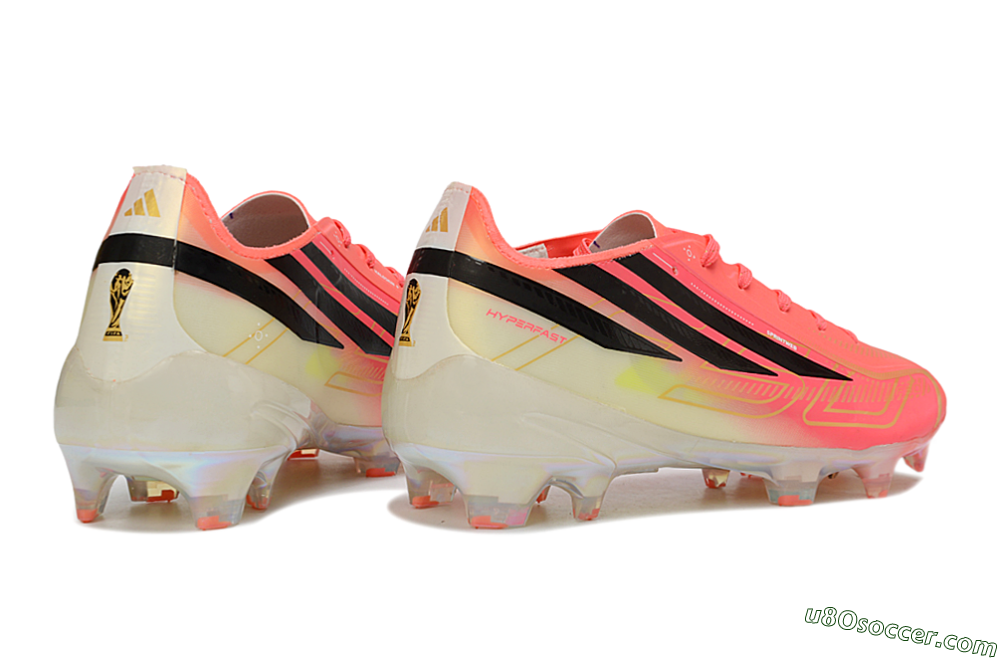 Adidas F50 Elite FG Firm Ground Soccer Cleats - Pink/Solar Pink/Iridescent White 7