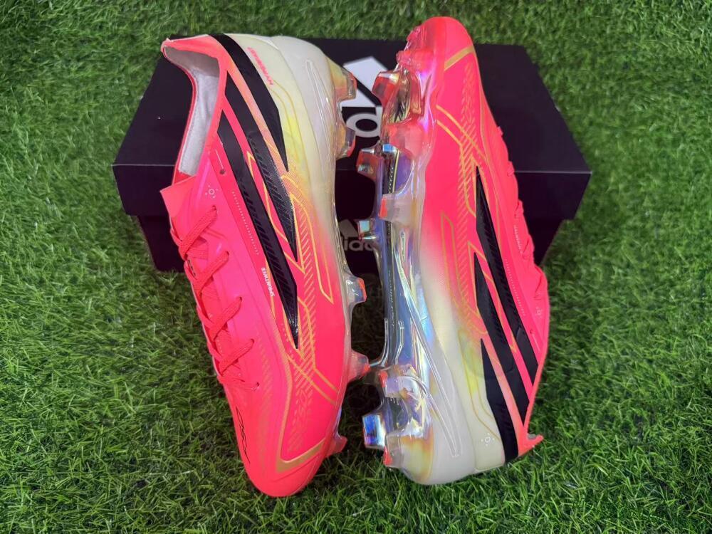 Adidas F50 Elite FG Firm Ground Soccer Cleats - Pink/Solar Pink/Iridescent White