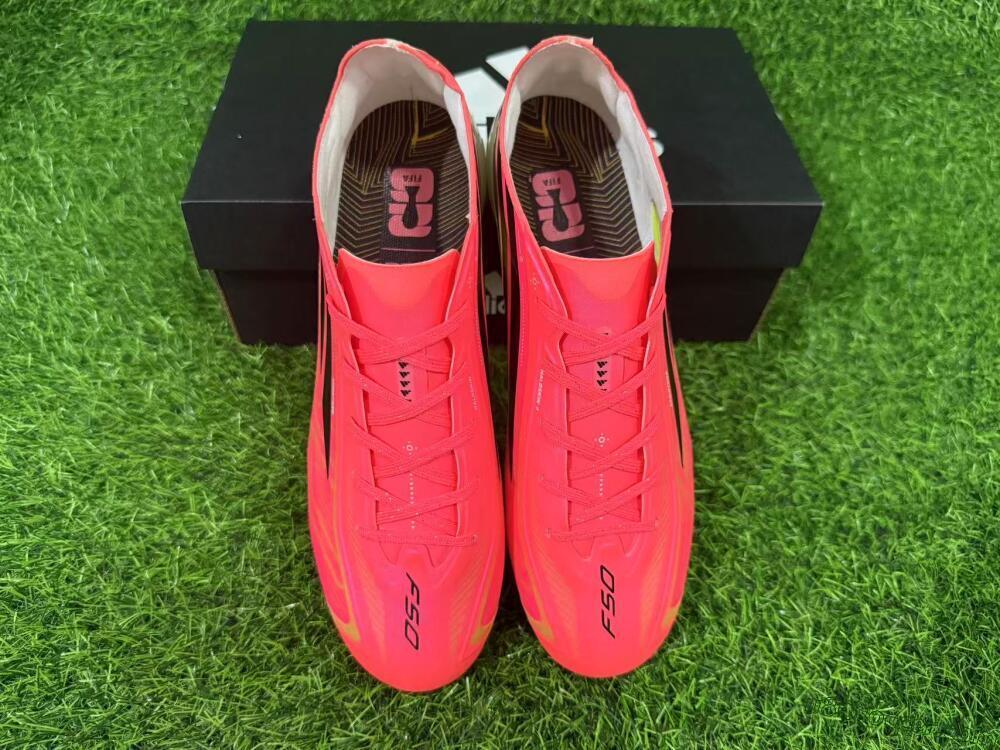 Adidas F50 Elite FG Firm Ground Soccer Cleats - Pink/Solar Pink/Iridescent White