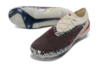 Nike Phantom 6 Elite Low FG Firm Ground Soccer Cleats - Beige/Off-White/Dark Maroon