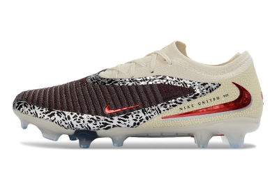 Nike Phantom 6 Elite Low FG Firm Ground Soccer Cleats - Beige/Off-White/Dark Maroon