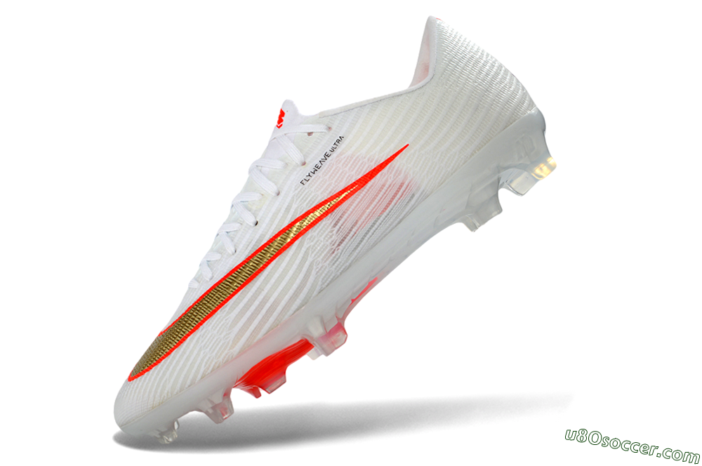 Nike Air Zoom Mercurial Superfly 11 Elite FG Firm Ground Soccer Cleats - White/Metallic Gold/Bright Crimson 6