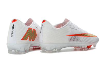 Nike Air Zoom Mercurial Superfly 11 Elite FG Firm Ground Soccer Cleats - White/Metallic Gold/Bright Crimson
