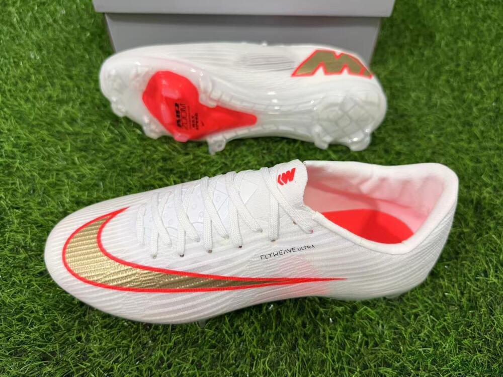 Nike Air Zoom Mercurial Superfly 11 Elite FG Firm Ground Soccer Cleats - White/Metallic Gold/Bright Crimson