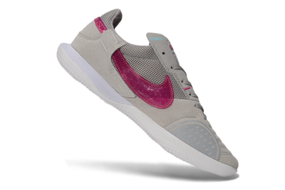 Nike Street Gato IC Indoor & Futsal Soccer Shoes - Grey/Wolf Grey/Fuchsia Dream