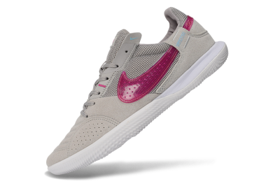 Nike Street Gato IC Indoor & Futsal Soccer Shoes - Grey/Wolf Grey/Fuchsia Dream