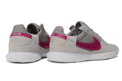 Nike Street Gato IC Indoor & Futsal Soccer Shoes - Grey/Wolf Grey/Fuchsia Dream