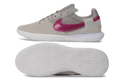 Nike Street Gato IC Indoor & Futsal Soccer Shoes - Grey/Wolf Grey/Fuchsia Dream
