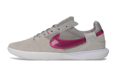 Nike Street Gato IC Indoor & Futsal Soccer Shoes - Grey/Wolf Grey/Fuchsia Dream