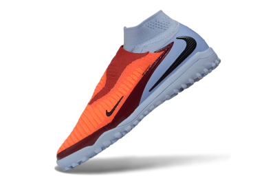 Nike Phantom 6 Elite High TF Artificial Turf Soccer Shoes - Orange/Bright Crimson/Barely Grape
