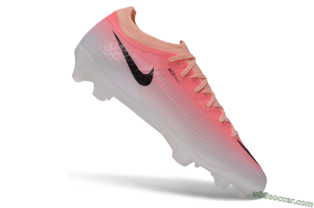 Nike Air Zoom Mercurial Vapor 17 Elite FG Firm Ground Soccer Cleats - Pink/Sunset Glow/Pearl White 4