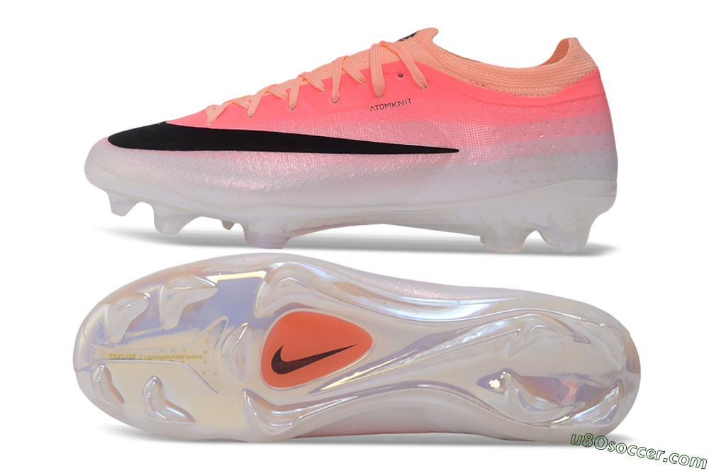 Nike Air Zoom Mercurial Vapor 17 Elite FG Firm Ground Soccer Cleats - Pink/Sunset Glow/Pearl White 0
