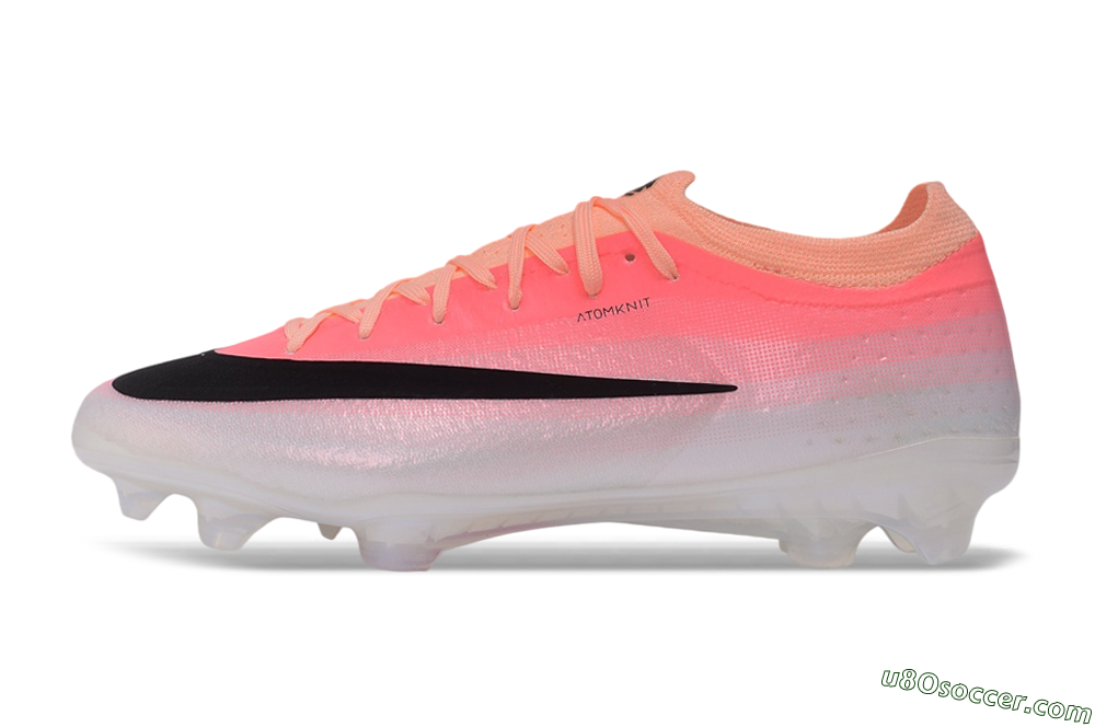 Nike Air Zoom Mercurial Vapor 17 Elite FG Firm Ground Soccer Cleats - Pink/Sunset Glow/Pearl White 2