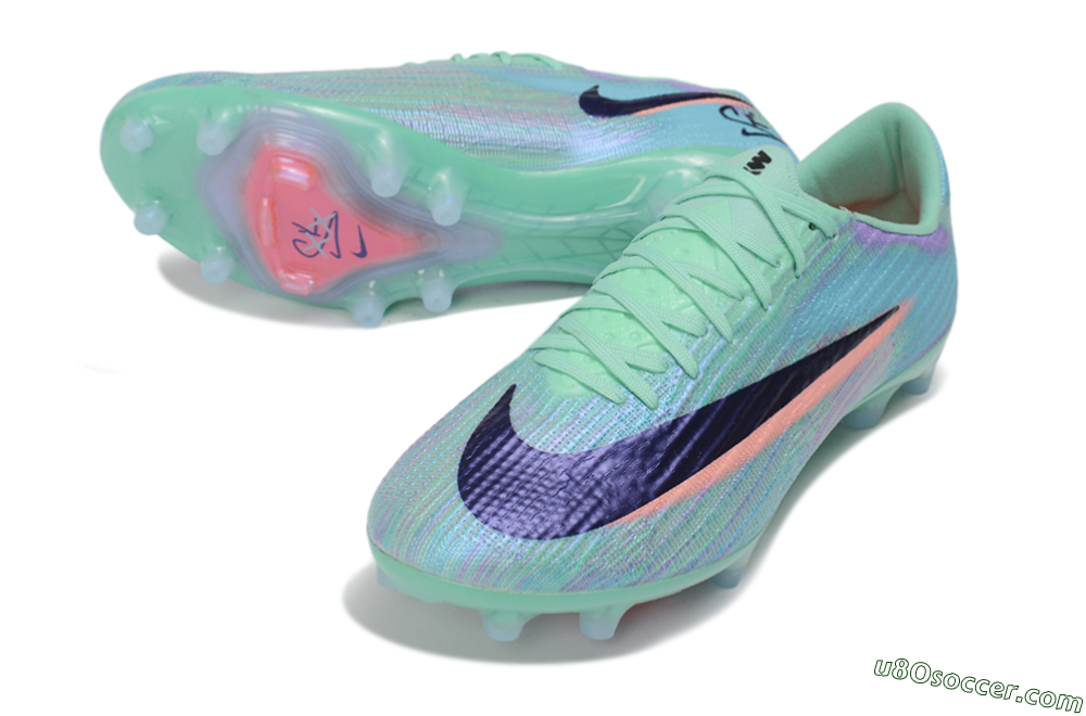 Nike Air Zoom Mercurial Superfly 11 Elite AG Artificial Grass Soccer Cleats - Green/Mint Foam/Deep Purple 3