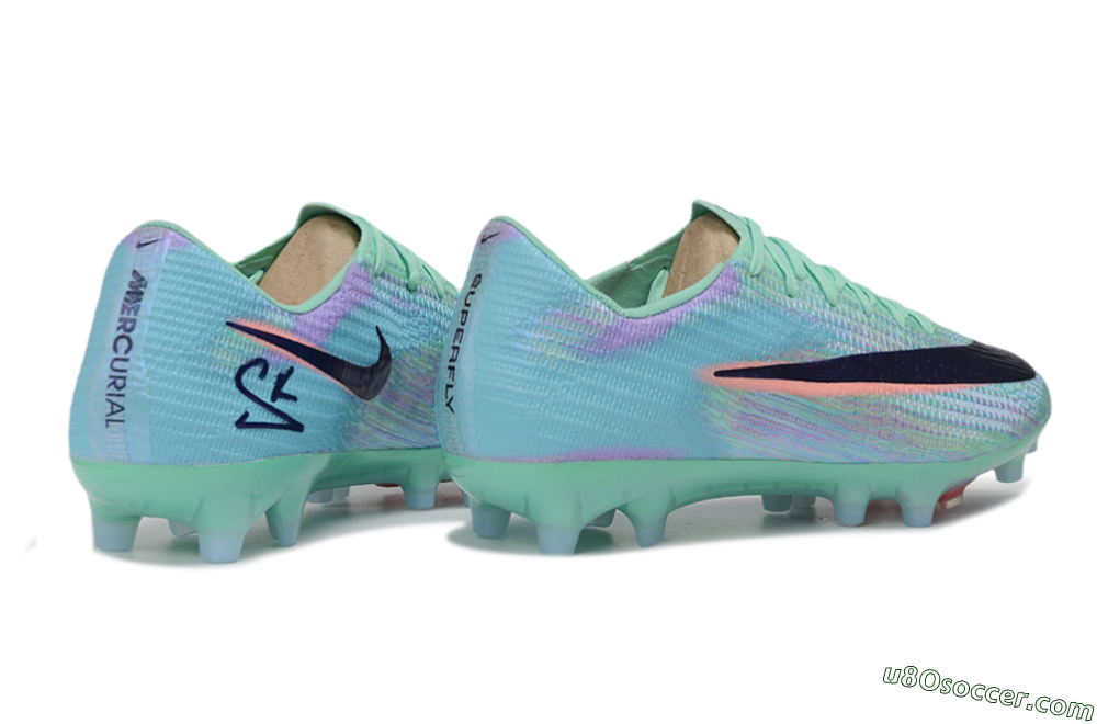 Nike Air Zoom Mercurial Superfly 11 Elite AG Artificial Grass Soccer Cleats - Green/Mint Foam/Deep Purple 6