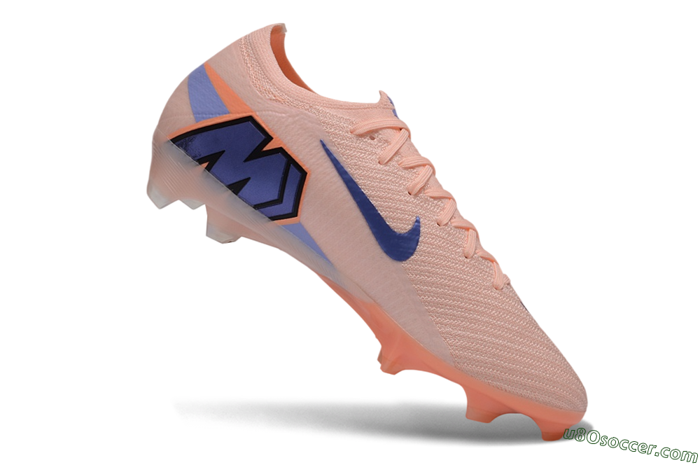 Nike Air Zoom Mercurial Vapor 17 Elite FG Firm Ground Soccer Cleats - Peach/Sunset Peach/Deep Violet 4