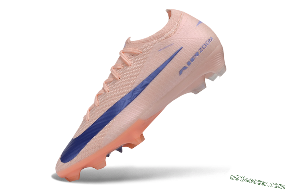 Nike Air Zoom Mercurial Vapor 17 Elite FG Firm Ground Soccer Cleats - Peach/Sunset Peach/Deep Violet 5