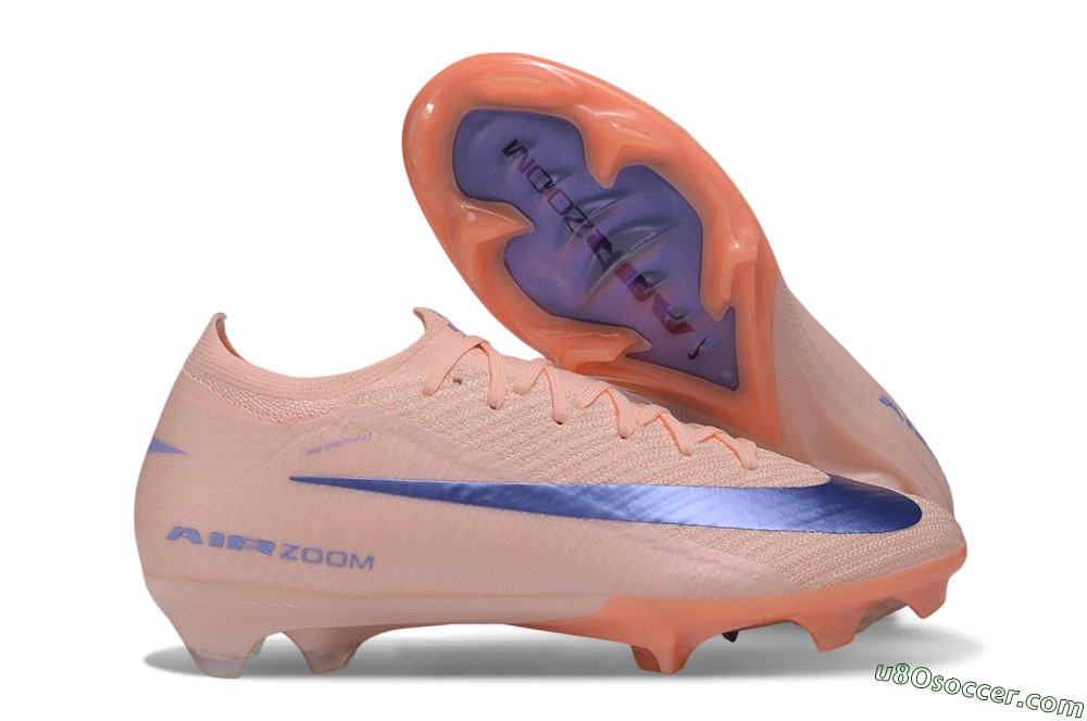 Nike Air Zoom Mercurial Vapor 17 Elite FG Firm Ground Soccer Cleats - Peach/Sunset Peach/Deep Violet 1
