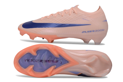 Nike Air Zoom Mercurial Vapor 17 Elite FG Firm Ground Soccer Cleats - Peach/Sunset Peach/Deep Violet