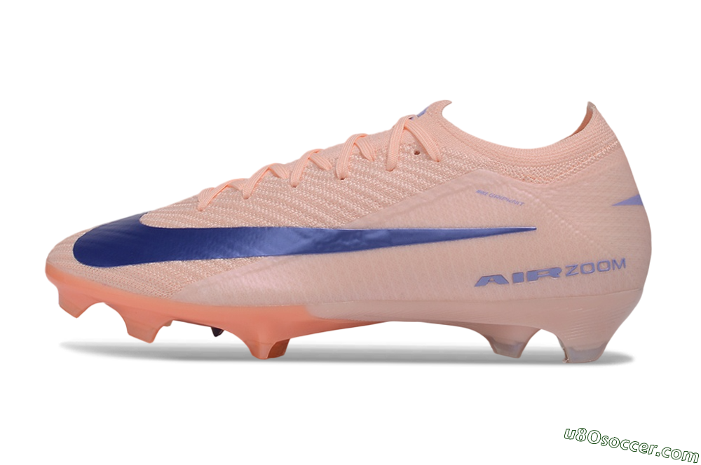 Nike Air Zoom Mercurial Vapor 17 Elite FG Firm Ground Soccer Cleats - Peach/Sunset Peach/Deep Violet 2