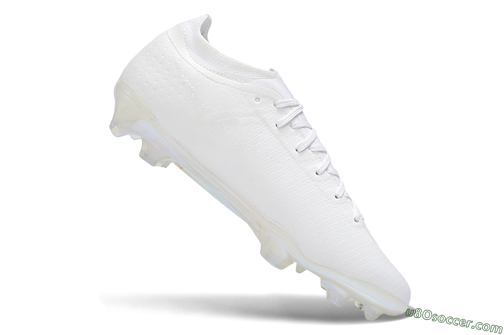 Nike Air Zoom Mercurial Vapor 17 Elite FG Firm Ground Soccer Cleats - White/Triple White/Iridescent Sole 4