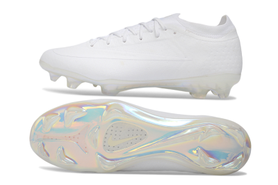 Nike Air Zoom Mercurial Vapor 17 Elite FG Firm Ground Soccer Cleats - White/Triple White/Iridescent Sole