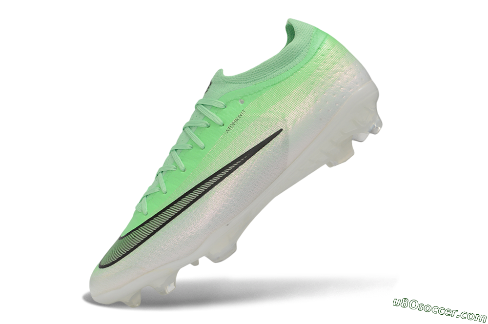 Nike Air Zoom Mercurial Vapor 17 Elite FG Firm Ground Soccer Cleats - Green/Electric Green/Pearl White 5
