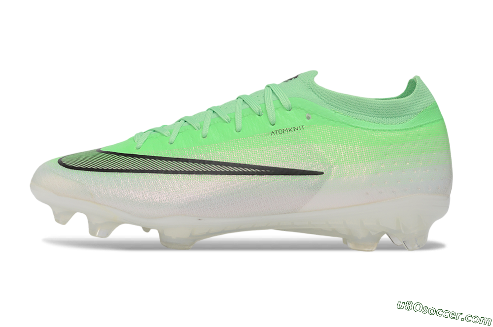 Nike Air Zoom Mercurial Vapor 17 Elite FG Firm Ground Soccer Cleats - Green/Electric Green/Pearl White 2
