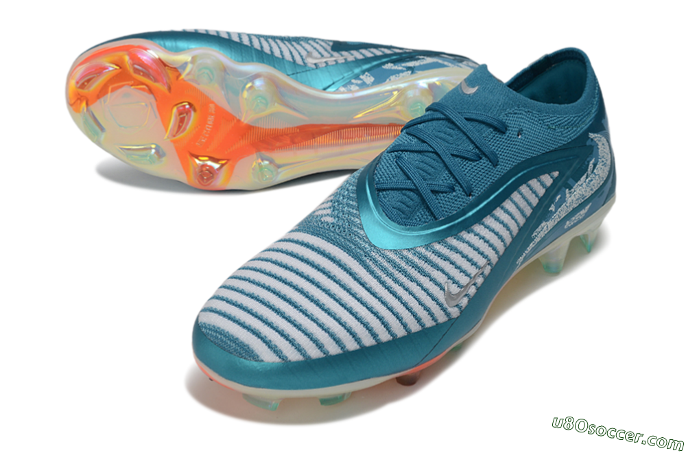 Nike Phantom 6 Elite Low FG Firm Ground Soccer Cleats - Blue/Baltic Blue/White 3