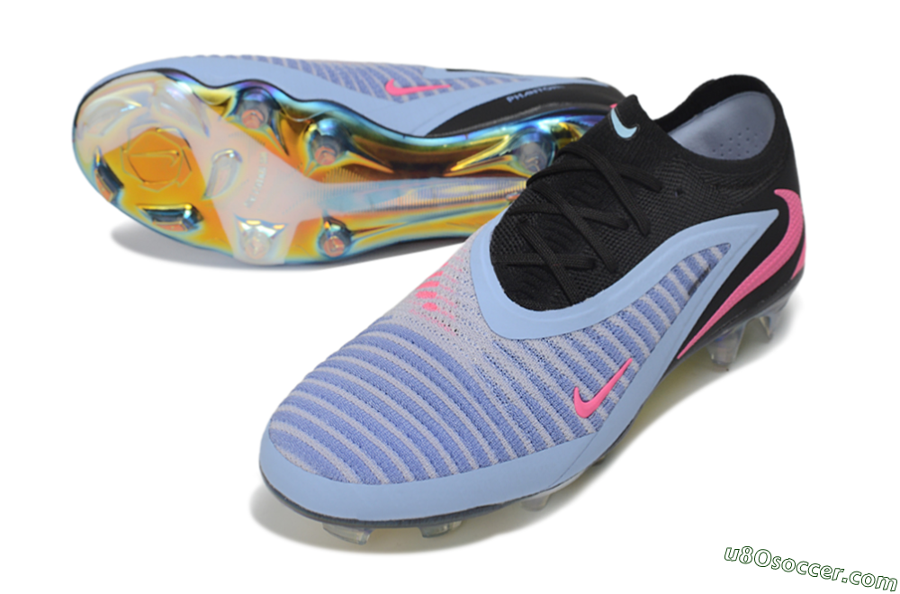 Nike Phantom 6 Elite Low FG Firm Ground Soccer Cleats - Blue/Baltic Blue/Hyper Pink 3