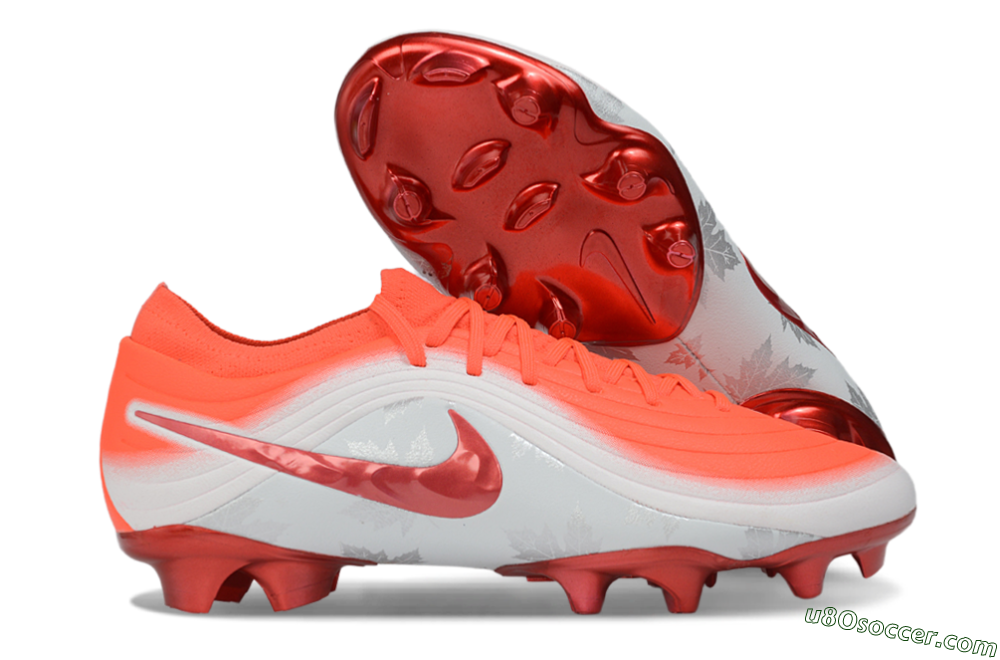 Nike United Tiempo Maestro Elite FG Firm Ground Soccer Cleats - Orange/Bright Crimson/Metallic Silver 1