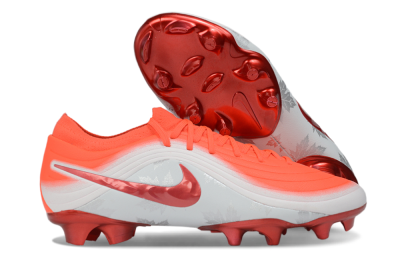 Nike United Tiempo Maestro Elite FG Firm Ground Soccer Cleats - Orange/Bright Crimson/Metallic Silver