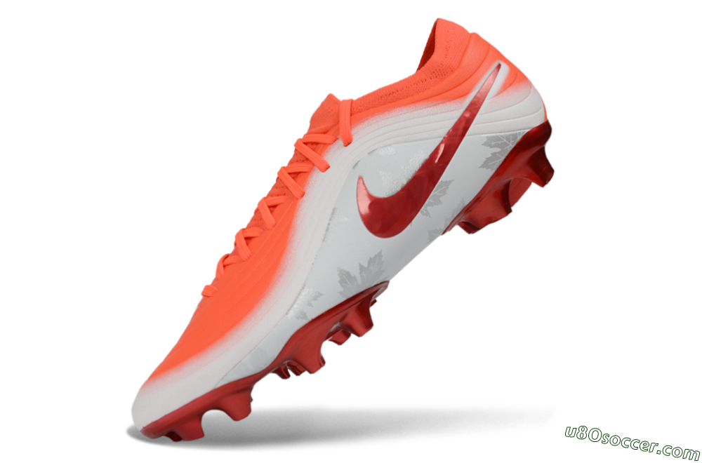 Nike United Tiempo Maestro Elite FG Firm Ground Soccer Cleats - Orange/Bright Crimson/Metallic Silver 5