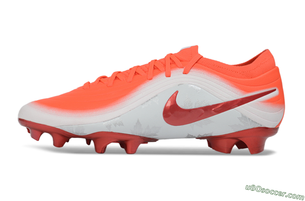 Nike United Tiempo Maestro Elite FG Firm Ground Soccer Cleats - Orange/Bright Crimson/Metallic Silver 2