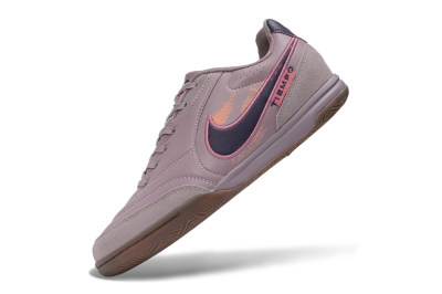 Nike Tiempo Street Gato PRM IC Indoor & Futsal Soccer Shoes - Purple/Dusty Lilac/Dark Plum