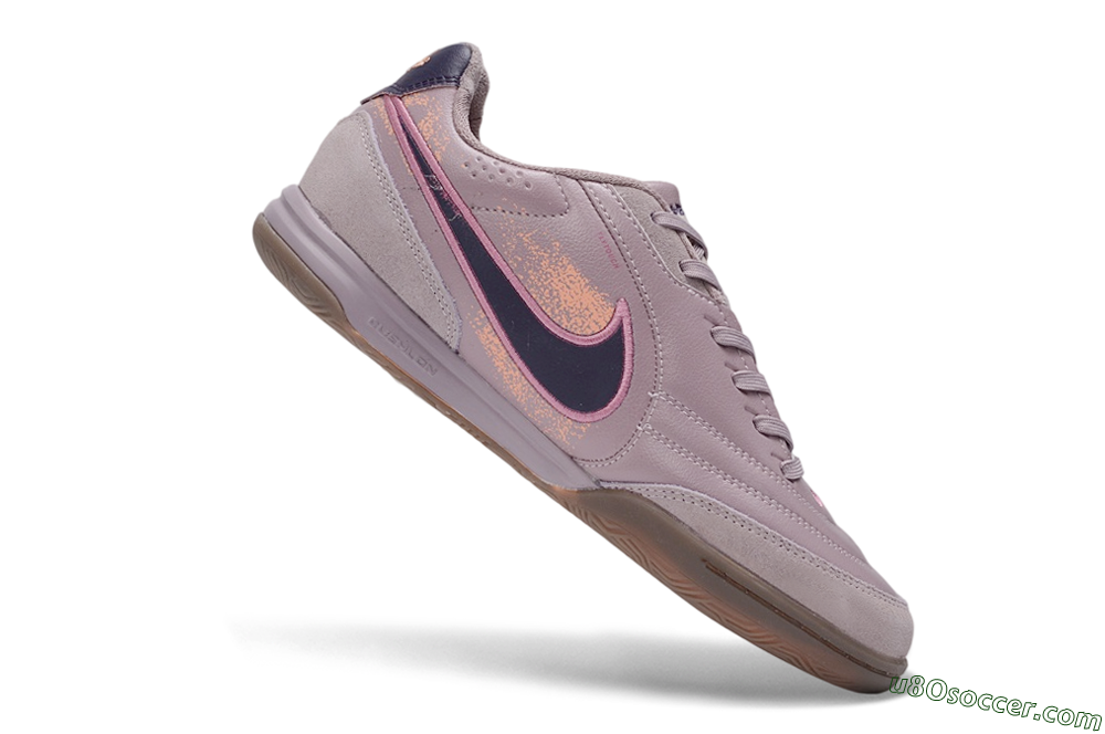 Nike Tiempo Street Gato PRM IC Indoor & Futsal Soccer Shoes - Purple/Dusty Lilac/Dark Plum 4