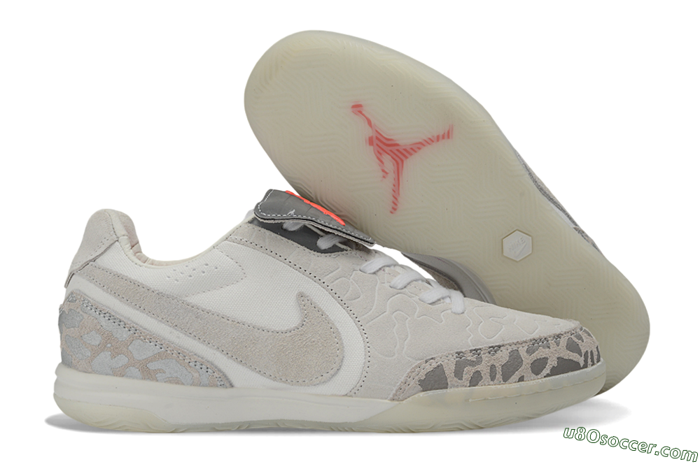 Nike Tiempo Street Gato SE IC Indoor & Futsal Soccer Shoes - White/Summit White/Photon Dust 1