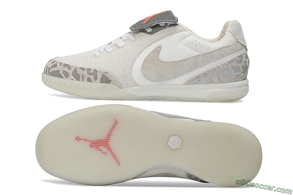 Nike Tiempo Street Gato SE IC Indoor & Futsal Soccer Shoes - White/Summit White/Photon Dust 0
