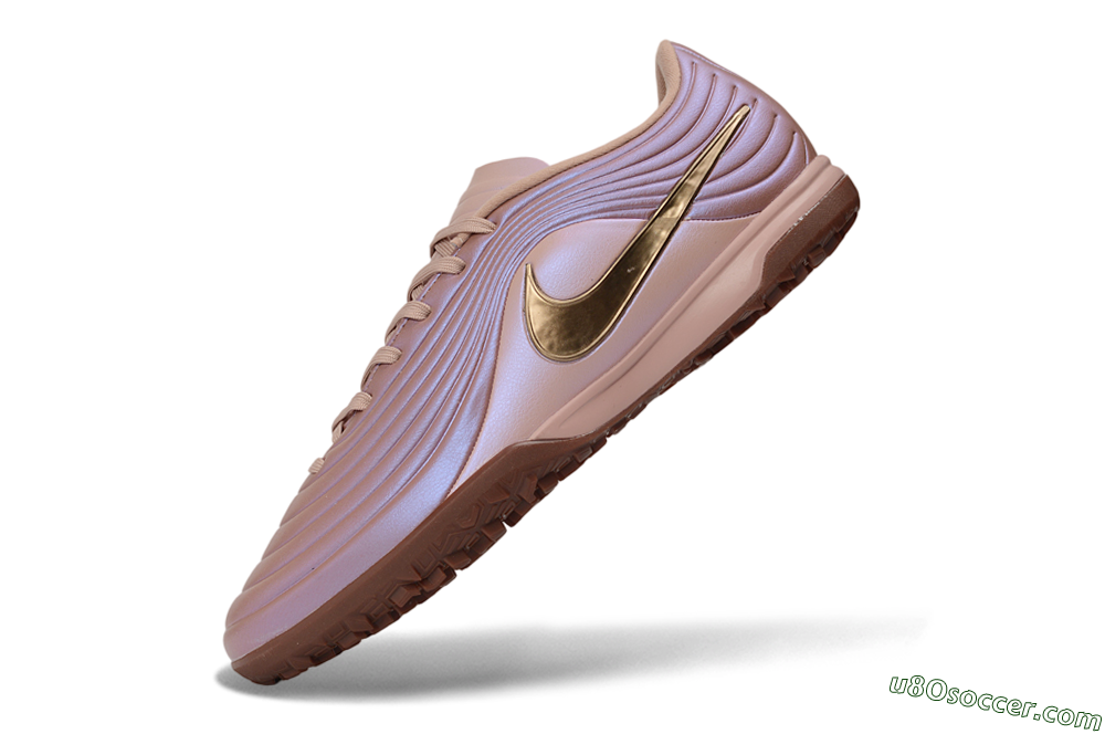 Nike Tiempo Legend 11 Pro TF Artificial Turf Soccer Shoes - Pink/Rose Gold/Metallic Bronze 5