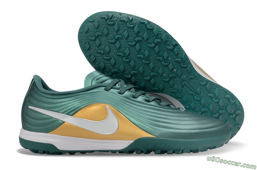 Nike Tiempo Legend 11 Pro TF Artificial Turf Soccer Shoes - Green/Emerald Green/Metallic Gold 1