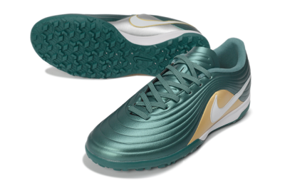 Nike Tiempo Legend 11 Pro TF Artificial Turf Soccer Shoes - Green/Emerald Green/Metallic Gold