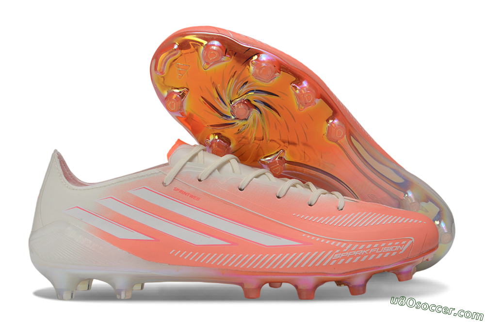 Adidas F50 Elite FG Firm Ground Soccer Cleats - Coral/Sunset Glow/Off White 1