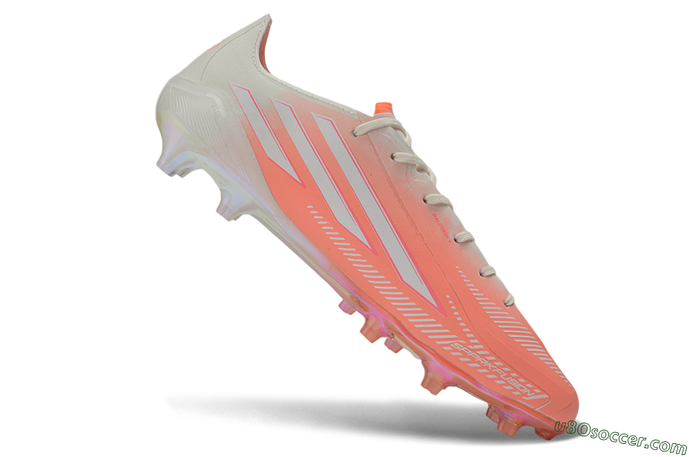 Adidas F50 Elite FG Firm Ground Soccer Cleats - Coral/Sunset Glow/Off White 4