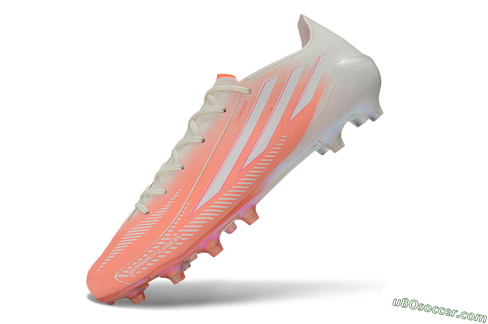 Adidas F50 Elite FG Firm Ground Soccer Cleats - Coral/Sunset Glow/Off White 5