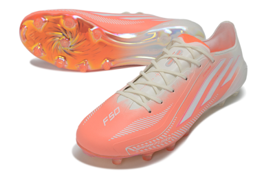 Adidas F50 Elite FG Firm Ground Soccer Cleats - Coral/Sunset Glow/Off White