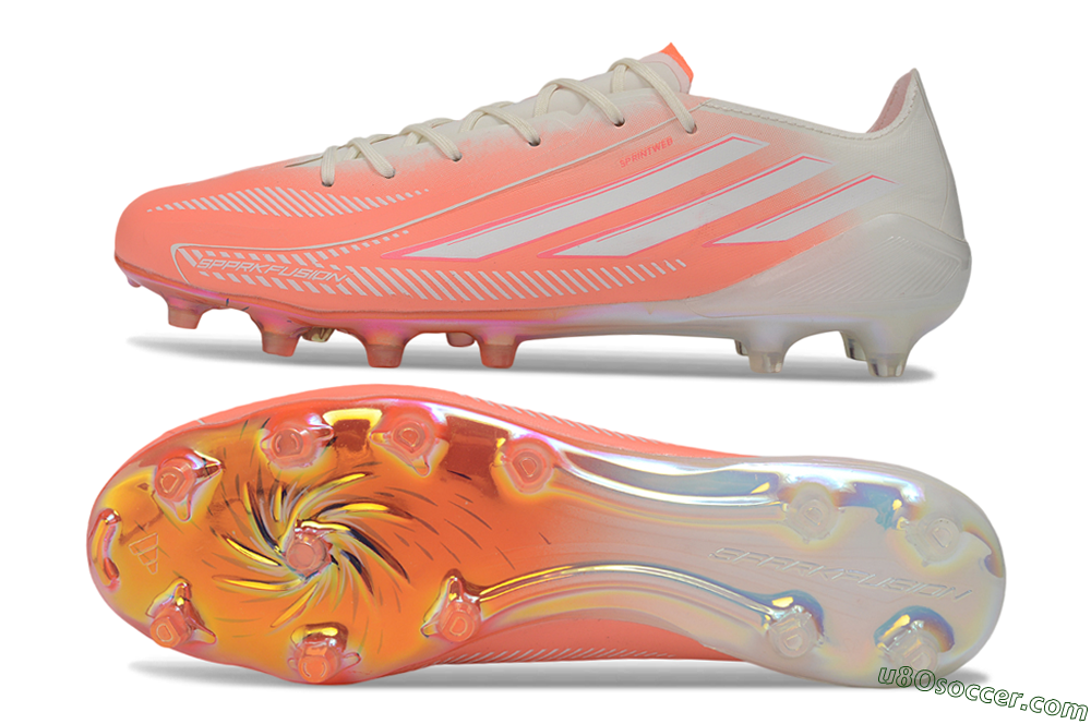 Adidas F50 Elite FG Firm Ground Soccer Cleats - Coral/Sunset Glow/Off White 0