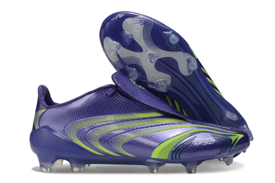 Adidas F50 Elite Tunit FG Firm Ground Soccer Cleats - Purple/Intense Purple/Lucid Lemon