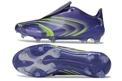 Adidas F50 Elite Tunit FG Firm Ground Soccer Cleats - Purple/Intense Purple/Lucid Lemon