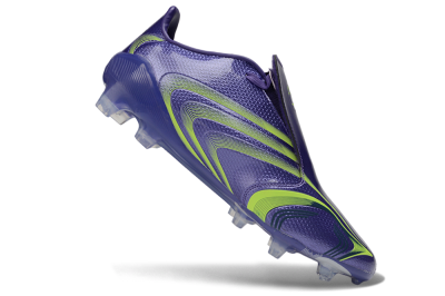 Adidas F50 Elite Tunit FG Firm Ground Soccer Cleats - Purple/Intense Purple/Lucid Lemon